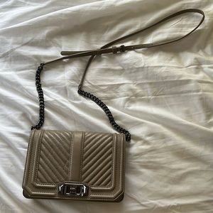 Rebecca Minkoff Chevron Quilted Small Love Crossbody